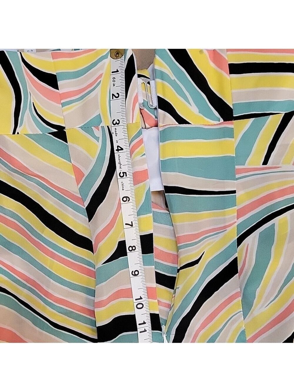 Nanette Lepore 100% Silk Raggae Multicolor Striped Halter Top Size 2 NWT - Picture 14 of 16